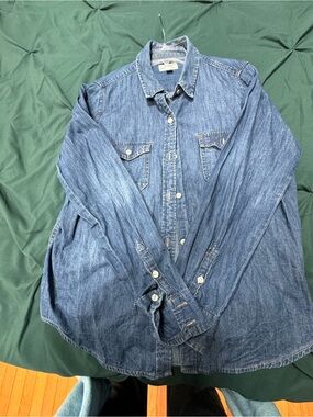 Denim Button-Up Shirt - Blue